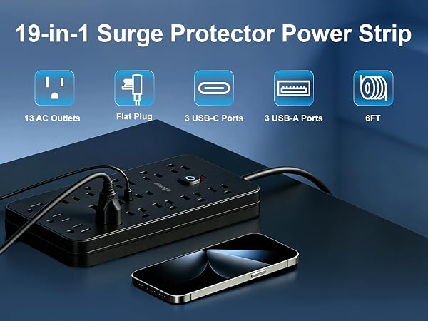 extension cord with multiple outlets