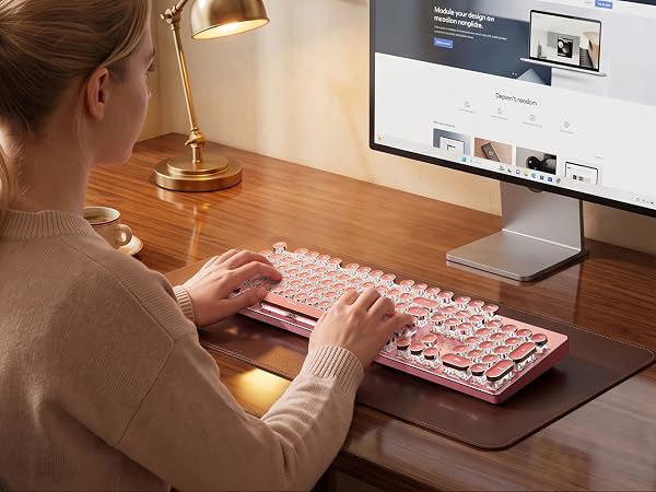 retro wireless keyboard