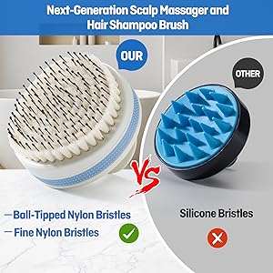 scalp brush vs silicone scalp massager