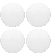 3.15" Door Stop Wall Protector, 4 pcs White Soft Silicone Door Handle buffers, Mute and Shock Pro...