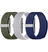 Polyjoy 3-Pack Nylon Loop Sport Replacement Bands Compatible with Hume Health Band, Soft Breathab...
