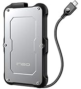 ineo 2.5 inch USB 3.1 Gen2 Type C Rugged Waterproof & Shockproof External Hard Drive Enclosure fo...