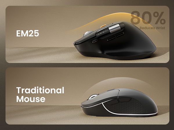 EM25 Ergonomic Wireless Mouse