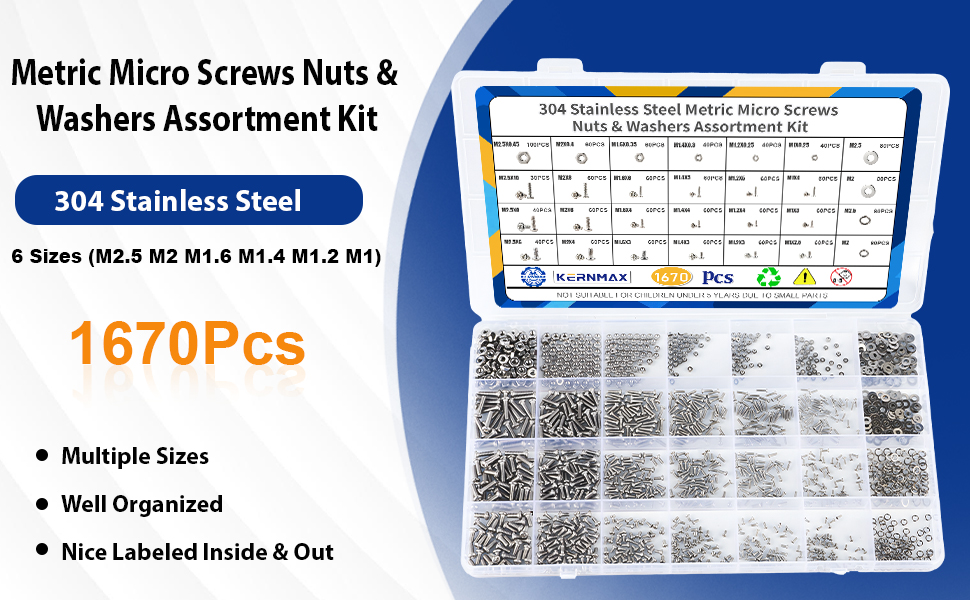 m1 screw, m1 screws, m1.6 screws, m1.2 screws, m1.4 screw kit, micro screws, drone screws
