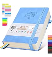 A5 Lined Journal Notebook - 365 Page Leather Journals for Writing Women & Men,Hardcover Notebook ...