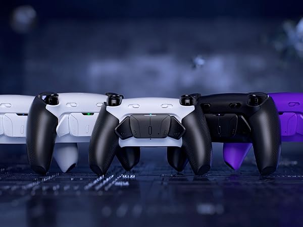 eXtremeRate RISE, RISE4 Plus MAX Back Paddles Kit with Clicky Trigger Stops for PS5 Controller