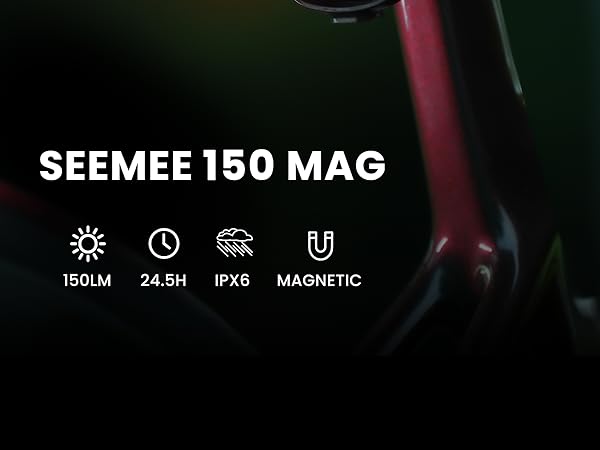 Magnetic bike lights