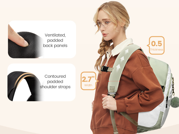 travel essentials 40oz water bottle black backpack for women 17.3 inch laptop backpack