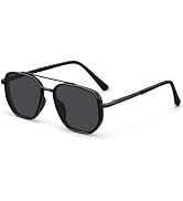 Eiuizah Tangle Free Polarized Square Aviator Sunglasses for Women UV400 | Polarized Aviator Sungl...