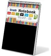 Graph Paper Notebook 8.3"× 11.7", 96 Pages 4x4 Quad Ruled, 120GSM Acid-Free No Bleed A4 Grid Pape...