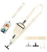 YFWE Clip and Go Strap for Phone With Wallet Crossbody (Detachable RFID Blocking Wallet) - Adjust...
