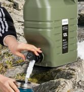 GIGYES 5 Gallon Camping Water Jug with Spout, Portable BPA Free Water Container with Spigot for O...