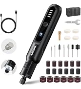 Katerk Pet Dog Nail Grinder - 5 Speed Quiet Electric Dog Nail Trimmer with 360°LED Light, 2500mAh...