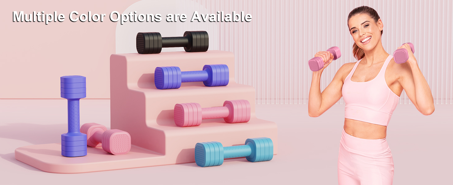Adjustable Dumbbell Set of 2 Adjustable Weights Dumbbells Set Free Weights Dumbbells Set for Women