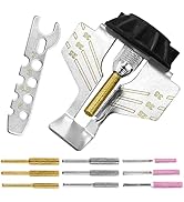 Chainsaw Sharpening Attachment Kit - 20Pcs Chain Saw Blade Teeth Sharpener Set with Angle Guide a...