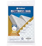 VicMore 2 Pack King Mattress Storage Bags 78-Inch by 100-Inch Mattress Plastic Cover Cal King Siz...