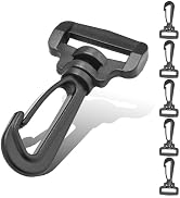 12PCS Plastic Swivel Snap Hook Clips for Purse,1 Inch Rotary Clasp Purse Strap Hardware for Bag M...
