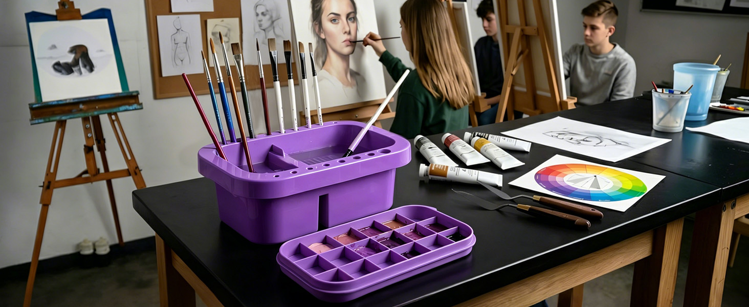 Paint Brush Storage Organizer