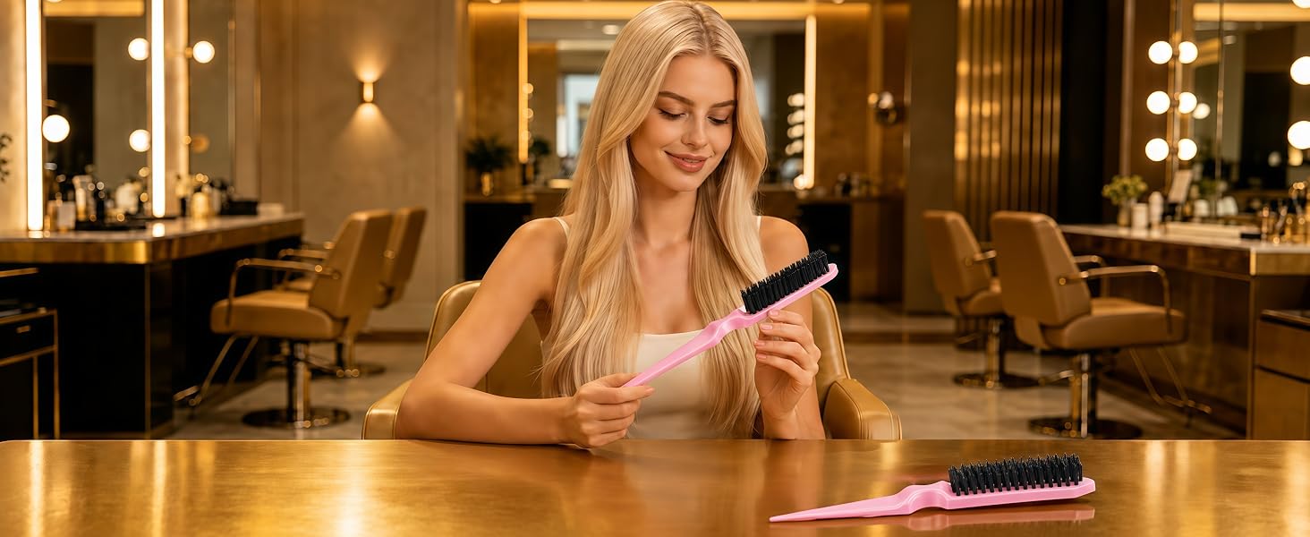 3RowTeasing Bristle Brush