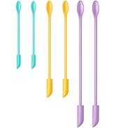Makeup Spatula 6Pcs, Silicone Spatula Set Mini Small Spatula for food Bottle Beauty Spatula Tiny ...