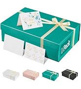 MESHA St Patricks Day Decorations 13.5x9x4'' 1PC Green Gift Boxes Bulk with Closure Lids Ribbons ...