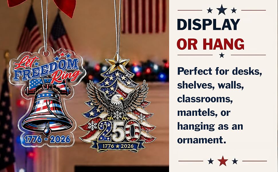 America 250 patriotic keepsake