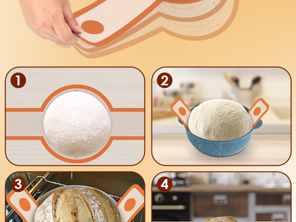 Silicone Bread Sling for dutch oven