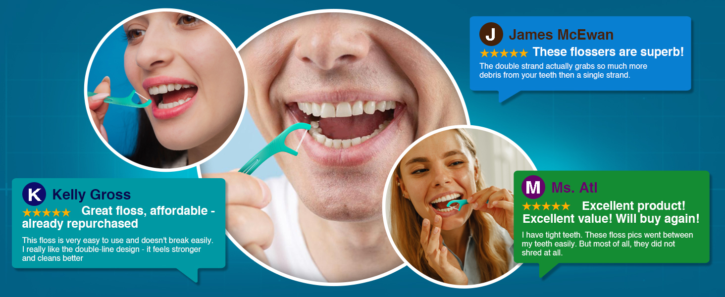 Dual Slickers Floss Picks