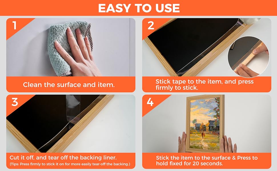 double sided tape for walls