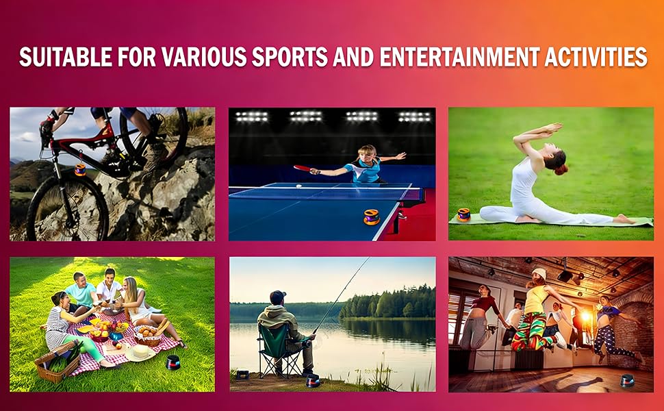 SUITABLE FOR VARIOUS SPORTS AND ENTERTAINMENT ACTIVITIES