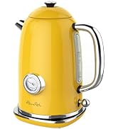 Harriet Electric Kettle, 1.8L Retro Electric Tea Kettle with Thermometer, 1500W Stainless Steel H...