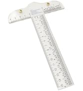 Clear Acrylic T-Square Ruler, T Square Ruler, Drafting Tools, Drafting T, T Transparent for Craft...