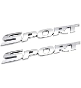 WZP 2PCS Car Sport Sticker, 3D Metal Sport Edition Emblem Decals, Personalise Decals Emblem with ...