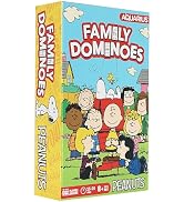 AQUARIUS Peanuts Family Double 6 Dominoes Game – Snoopy & Friends Classic Domino Set for Kids and...
