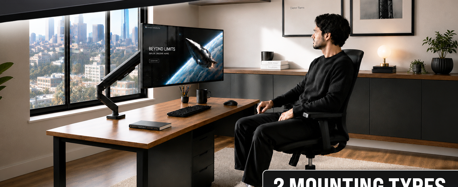 dual monitor mount