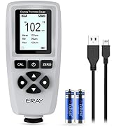 Mil Thickness Gauge, Coating Thickness Gauges, ERAY Paint Depth Gauge Meter with Backlight LCD Di...