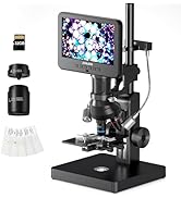 JOYALENS JL266S 5 Lens HDMI Digital Microscope 5000X, 24MP Biological Microscope for Adults Kids ...