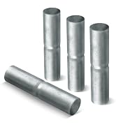 VIVIDA 1-3/8" x 6" Top Rail Sleeve, Chain Link Fence Top Rail Connector, for 1 3/8" OD Pipe, Galv...
