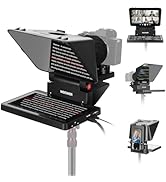 NEEWER 2 in 1 Teleprompter 11 Inch with Monitor for Windows MacOS, Supports Screen Mirroring, Por...