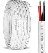 14 Gauge Marine Wire,14 AWG 30ft 14/2 Duplex Marine Grade Wire,Tinned Copper Oxygen-Free Boat Ele...