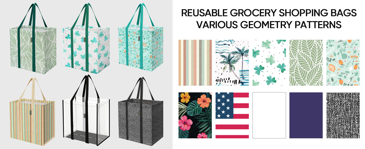 reusable grocery shopping bags