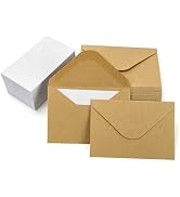 100 Packs of Small Envelopes with Blank Cards 4x2.75 Mini Envelope Gift card envelope