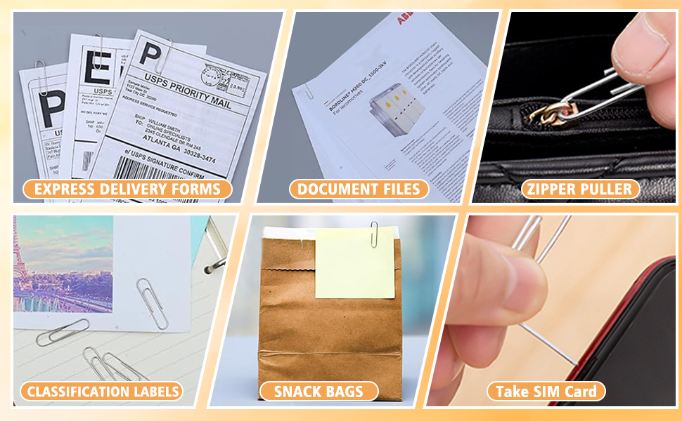 paperclips for use