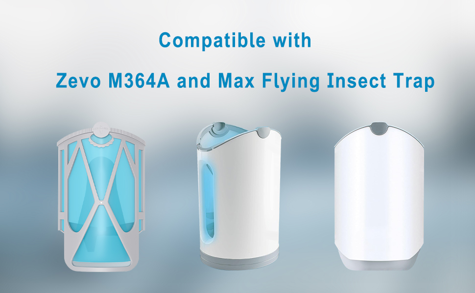 8 Pack Flying Insect Trap Refill Cartridges Compatible with Zevo M364 and Max Vevo