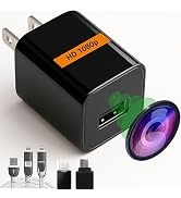 ALPHA TECH Hidden Spy Camera 1080p – Plug-in Mini Cam, No Wi-Fi, MicroSD Recording, Motion Detect...