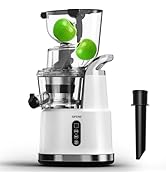 SIFENE Cold Press Juicer Machine, 70mm Wide Mouth Masticating Juicer for Whole Fruits & Vegetable...