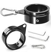 Anovo Flag Pole Rings, Aluminum Alloy Flagpole Rings 360° Rotating Anti Wrap Flag Mounting Ring, ...