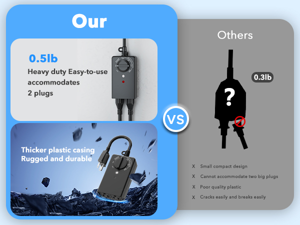 waterproof outdoor light timer