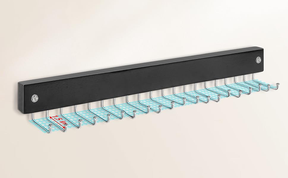 Wall Mount Tie Holder