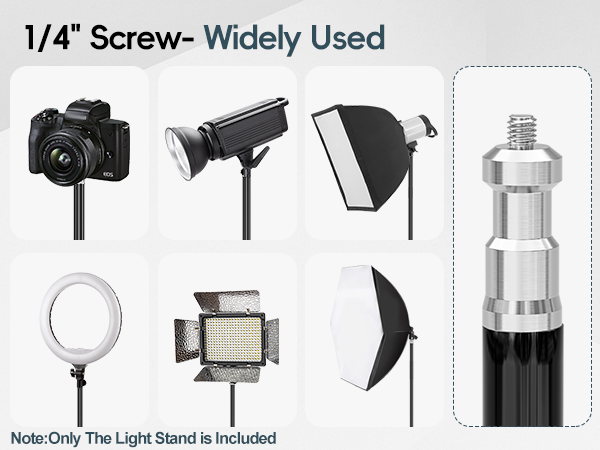 2 Pack Lighting Stand with Carry Case for Speedlight, Flash, Softbox,Strobe Light, Camera phone